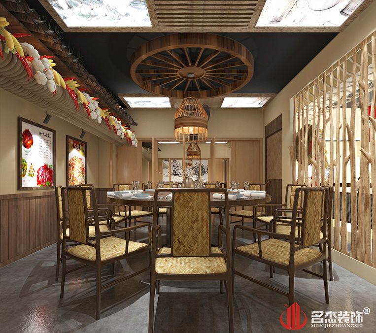 20191014144202_376 湘菜馆包房装修设计