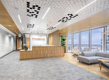 充满明亮自然光的办公室装修设计空间是怎样的呢——Moderna